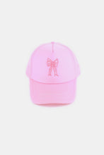 Load image into Gallery viewer, Zenana Ribbon Bow Embroidery Trucker Hat