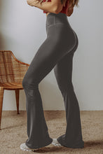 Load image into Gallery viewer, Criss Cross Waist Flared Leggings