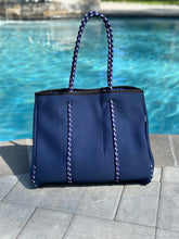 Load image into Gallery viewer, Ready to Ship | The Nikki Navy - Gorgeous Neoprene Bag -