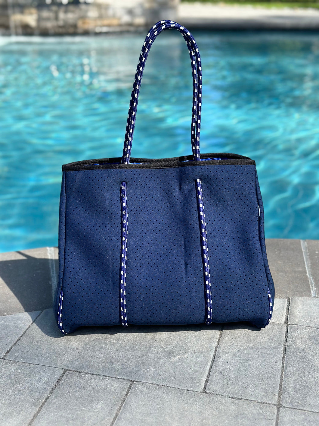 Ready to Ship | The Nikki Navy - Gorgeous Neoprene Bag -