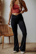 Load image into Gallery viewer, Criss Cross Waist Flared Leggings