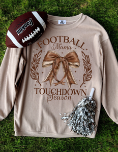 Football Touchdown Mama Corded Crew