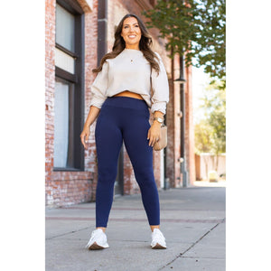 PreOrder | Navy Full-Length with Pocket Leggings Round 3 - Luxe Leggings by Julia Rose®