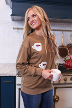 Load image into Gallery viewer, Coffee Sequined Pullover