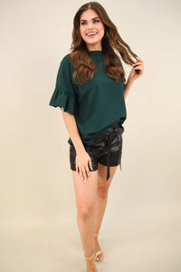 Rebecca Ruffle Sleeve Top