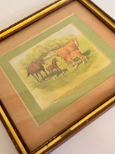 Load image into Gallery viewer, Mama and baby horse art