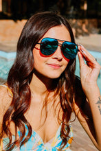 Load image into Gallery viewer, Ready to Ship | The Alex Black/Blue - High Quality Unisex Aviator Sunglasses*