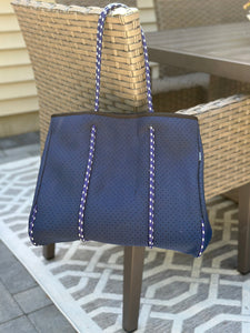 Ready to Ship | The Nikki Navy - Gorgeous Neoprene Bag -
