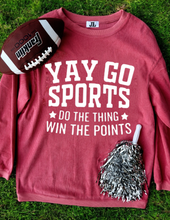 Load image into Gallery viewer, Orange Checkered Game Day Patch Corded Crew