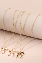 Load image into Gallery viewer, Triple Layered Bowknot Necklace