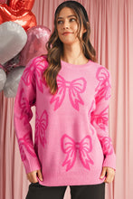 Load image into Gallery viewer, RTS: Pink Bow Sweater-