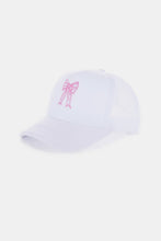 Load image into Gallery viewer, Zenana Ribbon Bow Embroidery Trucker Hat