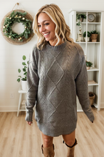 Load image into Gallery viewer, Cable Knit Sweater Dresses