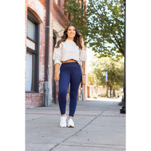 Load image into Gallery viewer, PreOrder | Navy Full-Length with Pocket Leggings Round 3 - Luxe Leggings by Julia Rose®