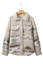 Load image into Gallery viewer, Aztec Sherpa Jacket