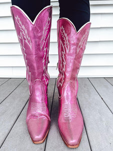 RTS: The Elle Woods Bend and Snap Cowgirl Boot