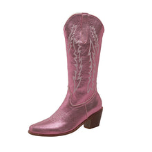 Load image into Gallery viewer, RTS: The Elle Woods Bend and Snap Cowgirl Boot