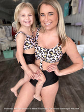 Load image into Gallery viewer, RTS: Mommy and Me Leopard 2-piece Swim