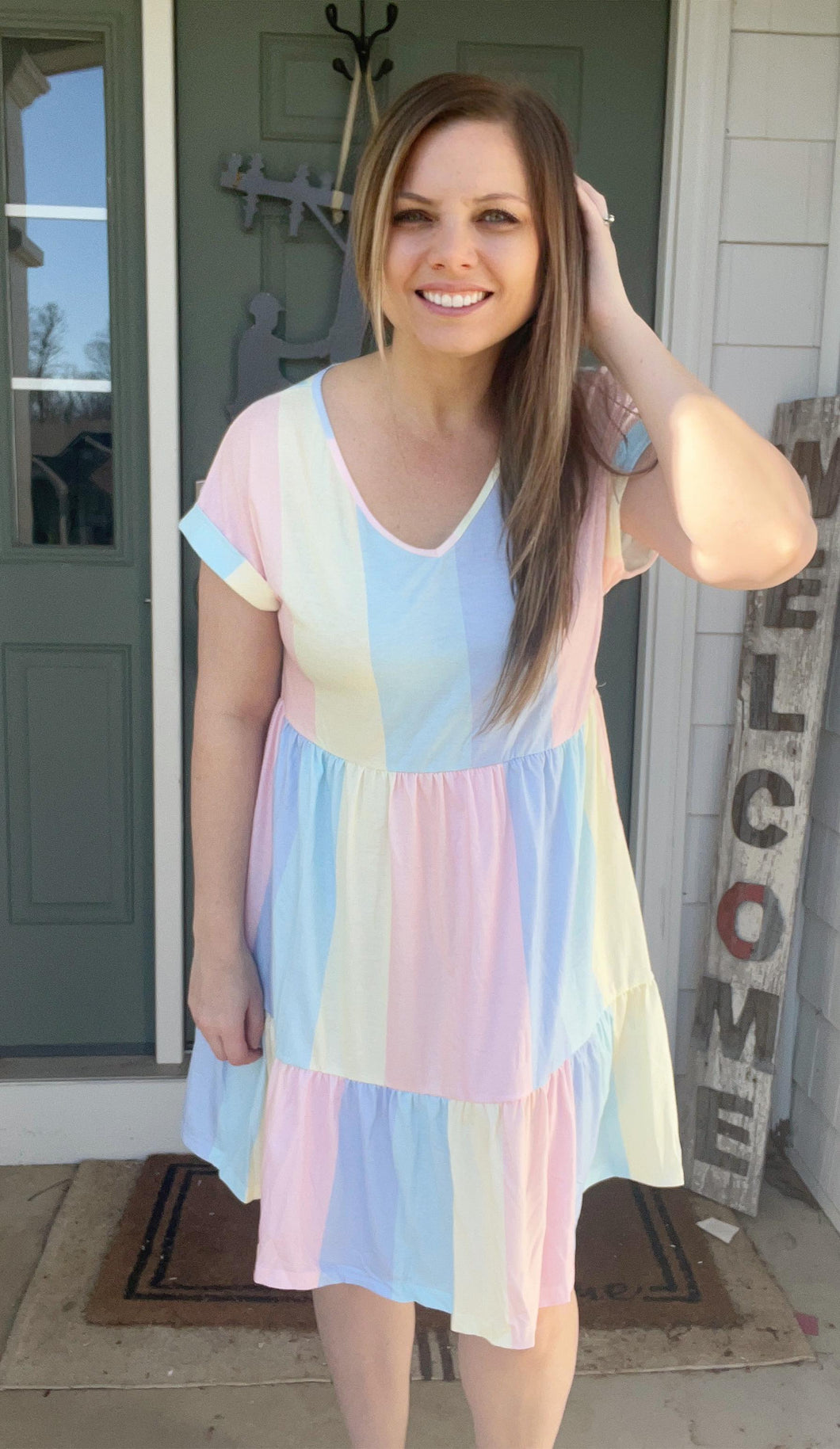 RTS: Hello Beautiful Muted Color Dress