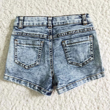 Load image into Gallery viewer, RTS: Girl&#39;s Denim Distressed Shorts