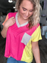Load image into Gallery viewer, RTS: The Sun-drenched Colorblock Tee