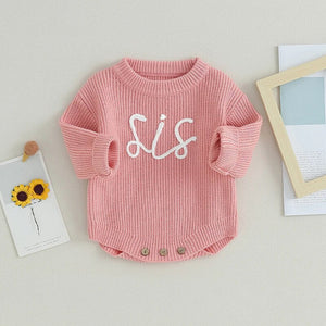 RTS: Sis Knitted Onesie or Sweater