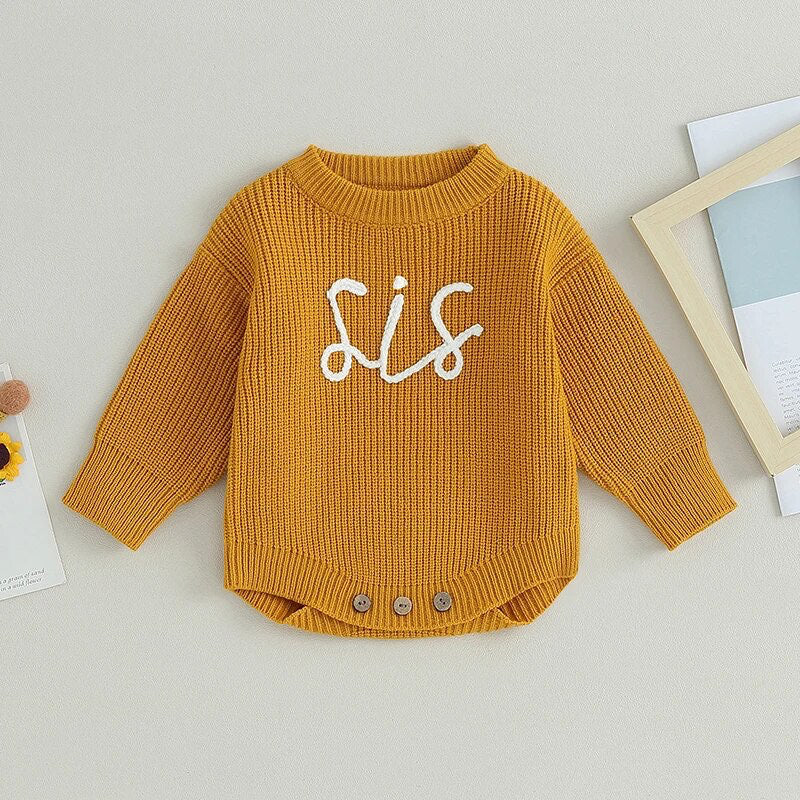 RTS: Sis Knitted Onesie or Sweater