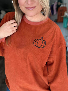 RTS: Our Embroidered Pumpkin Cords