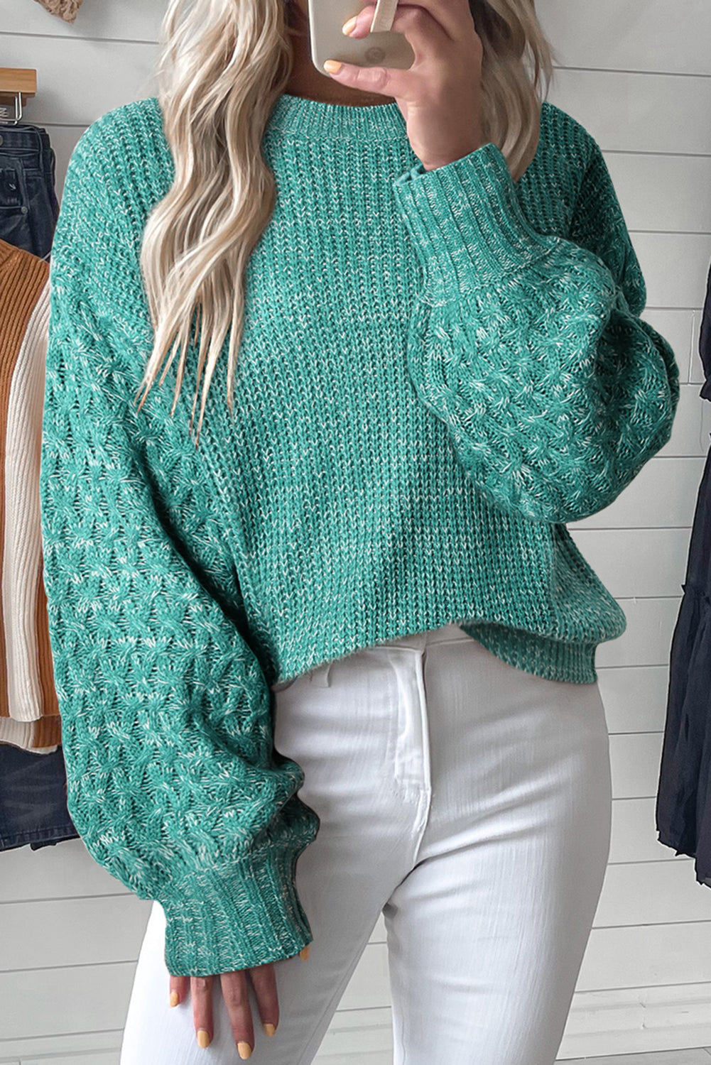 RTS: The Claire Turquoise Knitted Sweater