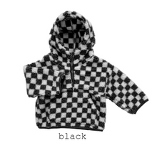 Load image into Gallery viewer, RTS: Checker Teddy Bear Half Zip