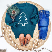 Load image into Gallery viewer, RTS: Rope Embroidered Merry Sweaters (adult and kid)