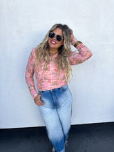 Load image into Gallery viewer, Vintage Floral Mesh Tops