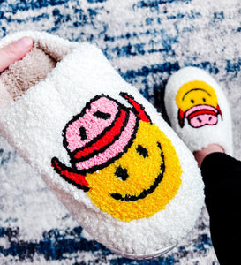 RTS: Stetson Smiley Face Slippers