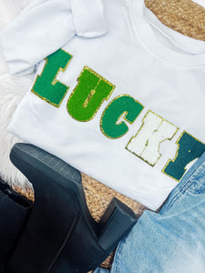 rts: The Riley LUCKY White Crewneck 1.22.24 osym