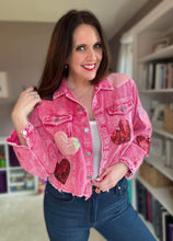 Load image into Gallery viewer, rts: Sequin Heart Corduroy Shacket