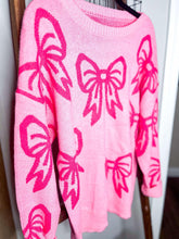 Load image into Gallery viewer, RTS: Pink Bow Sweater-