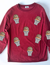 Load image into Gallery viewer, (MULTI COLOR) Sequin Basketball Corded Crews