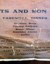 Load image into Gallery viewer, Vintage Bull Fighting Poster/menu