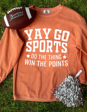 Load image into Gallery viewer, Orange Checkered Game Day Patch Corded Crew