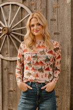 Load image into Gallery viewer, Golden Rodeo Mesh Top