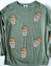 Load image into Gallery viewer, (MULTI COLOR) Sequin Basketball Corded Crews