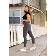 Load image into Gallery viewer, PreOrder | The Carmen - Charcoal Full Length Leggings with Pockets  - Luxe Leggings by Julia Rose® Round 3