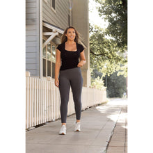 Load image into Gallery viewer, PreOrder | The Carmen - Charcoal Full Length Leggings with Pockets  - Luxe Leggings by Julia Rose® Round 3