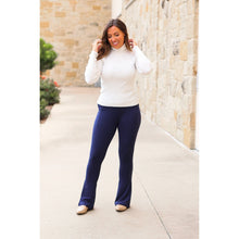 Load image into Gallery viewer, Ready to Ship | The Niko - Navy FLARE Leggings with Pocket - Round 2