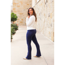 Load image into Gallery viewer, Ready to Ship | The Niko - Navy FLARE Leggings with Pocket - Round 2