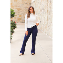 Load image into Gallery viewer, Ready to Ship | The Niko - Navy FLARE Leggings with Pocket - Round 2