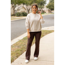 Load image into Gallery viewer, Ready to Ship | The Rhea - 30&quot;  BROWN Bootcut Leggings with Pockets Round 2