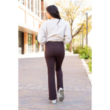 Load image into Gallery viewer, Ready to Ship | The Rhea - 30&quot;  BROWN Bootcut Leggings with Pockets Round 2