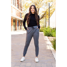 Load image into Gallery viewer, Ready to Ship | The Cindy Charcoal Joggers - Luxe Leggings by Julia Rose® Round 2