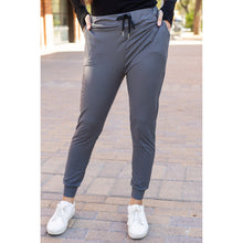 Load image into Gallery viewer, Ready to Ship | The Cindy Charcoal Joggers - Luxe Leggings by Julia Rose® Round 2